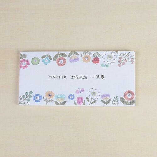 一筆箋｜【MARTTA】 TENTOTEN オリジナルコラボ 一筆箋 お花束畑 【日本製】